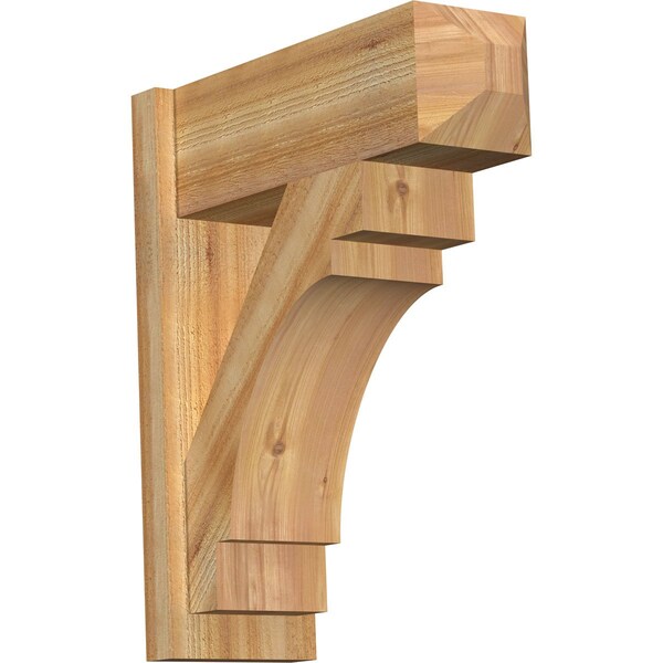 Ekena Millwork Merced Rough Sawn Craftsman Outlooker, Western Red Cedar, 8"W x 22"D x 26"H OUT08X22X26MRC04RWR - main
